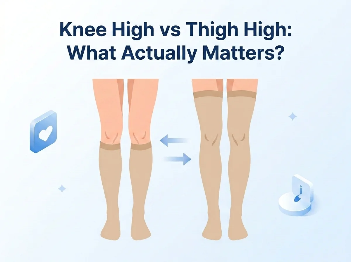 knee high vs thigh high compression stockings comparison