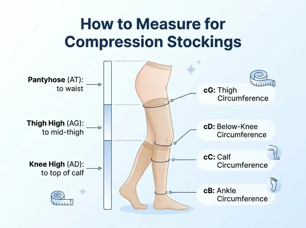How to Measure for Compression Stockings