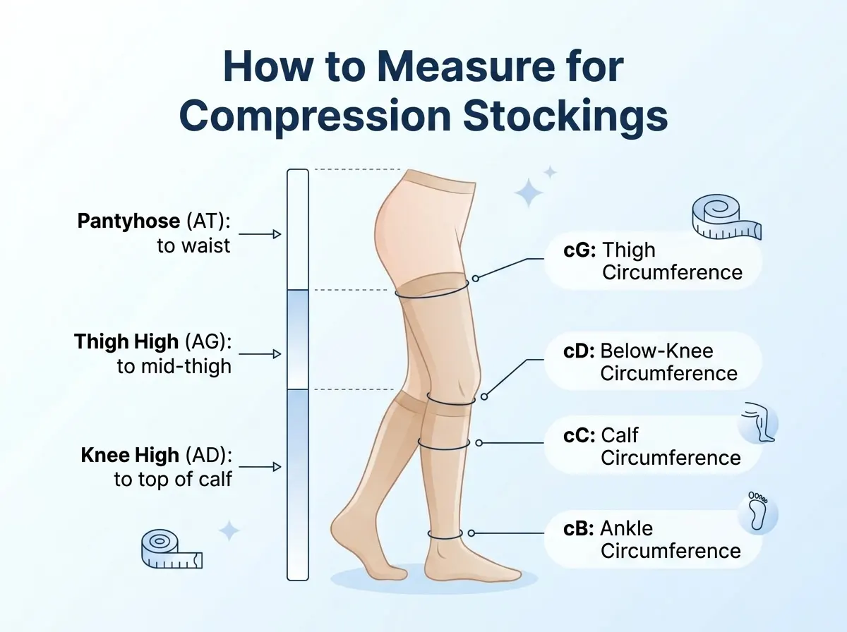 How to Measure for Compression Stockings