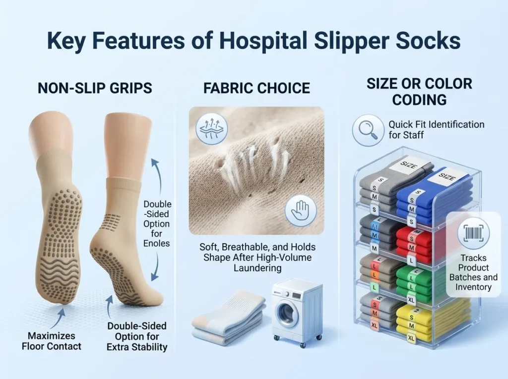 Key Features of Hospital Slipper Socks