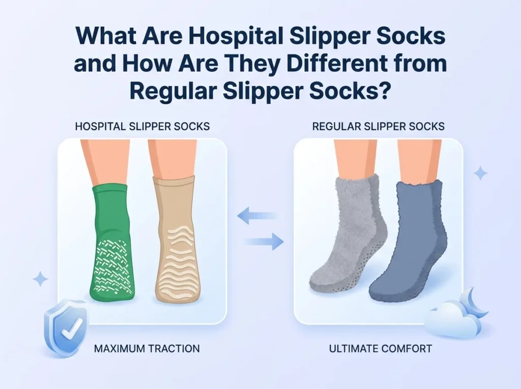 What Are Hospital Slipper Socks and How Are They Different from Regular Slipper Socks