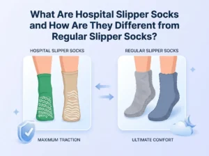 What Are Hospital Slipper Socks and How Are They Different from Regular Slipper Socks