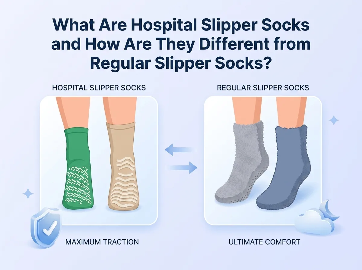 What Are Hospital Slipper Socks and How Are They Different from Regular Slipper Socks
