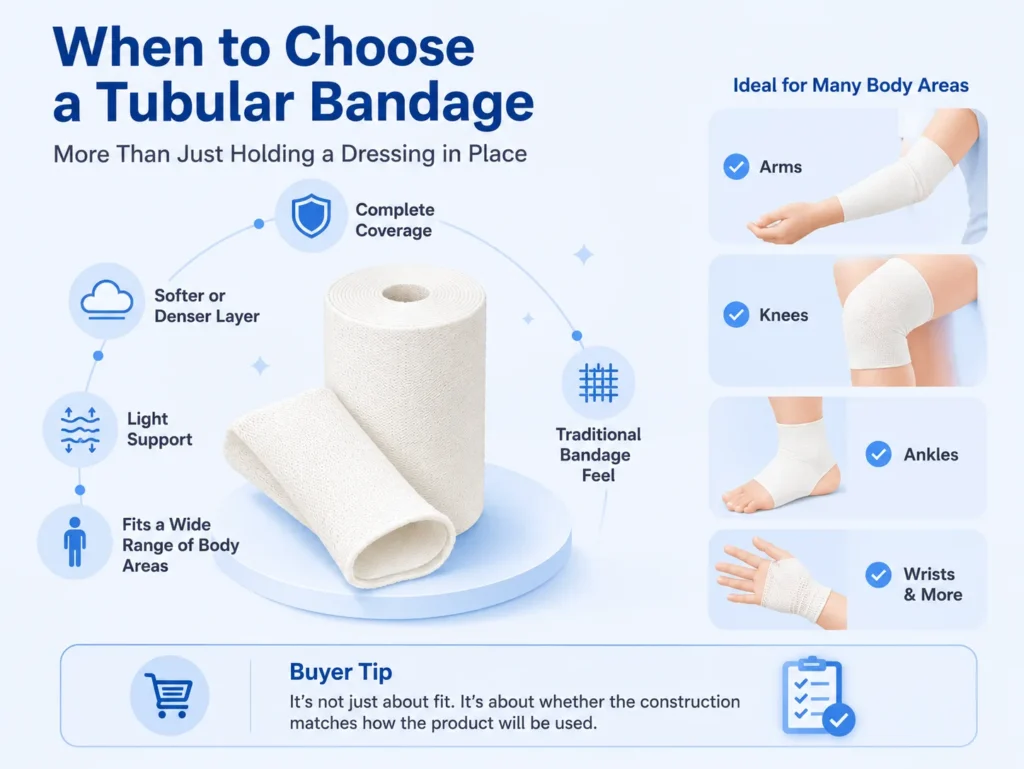 When to Choose a Tubular Bandage