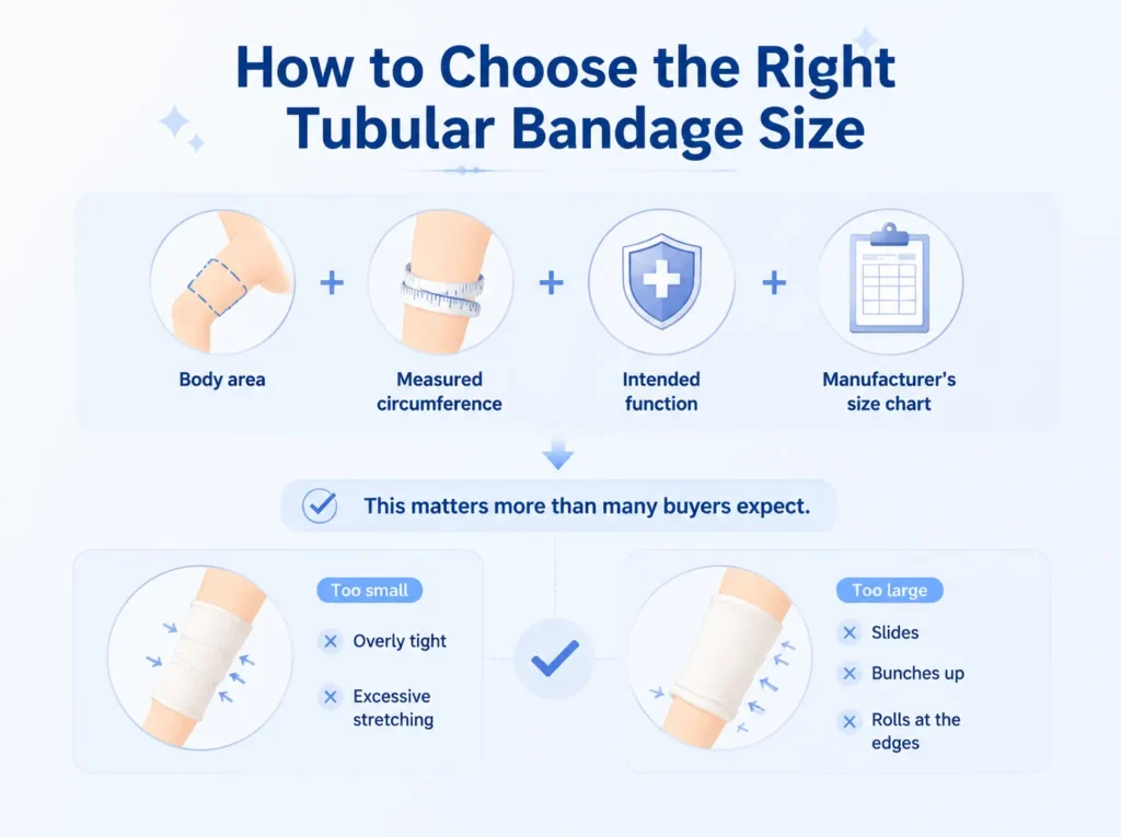 how to choose the right tubular bandage size
