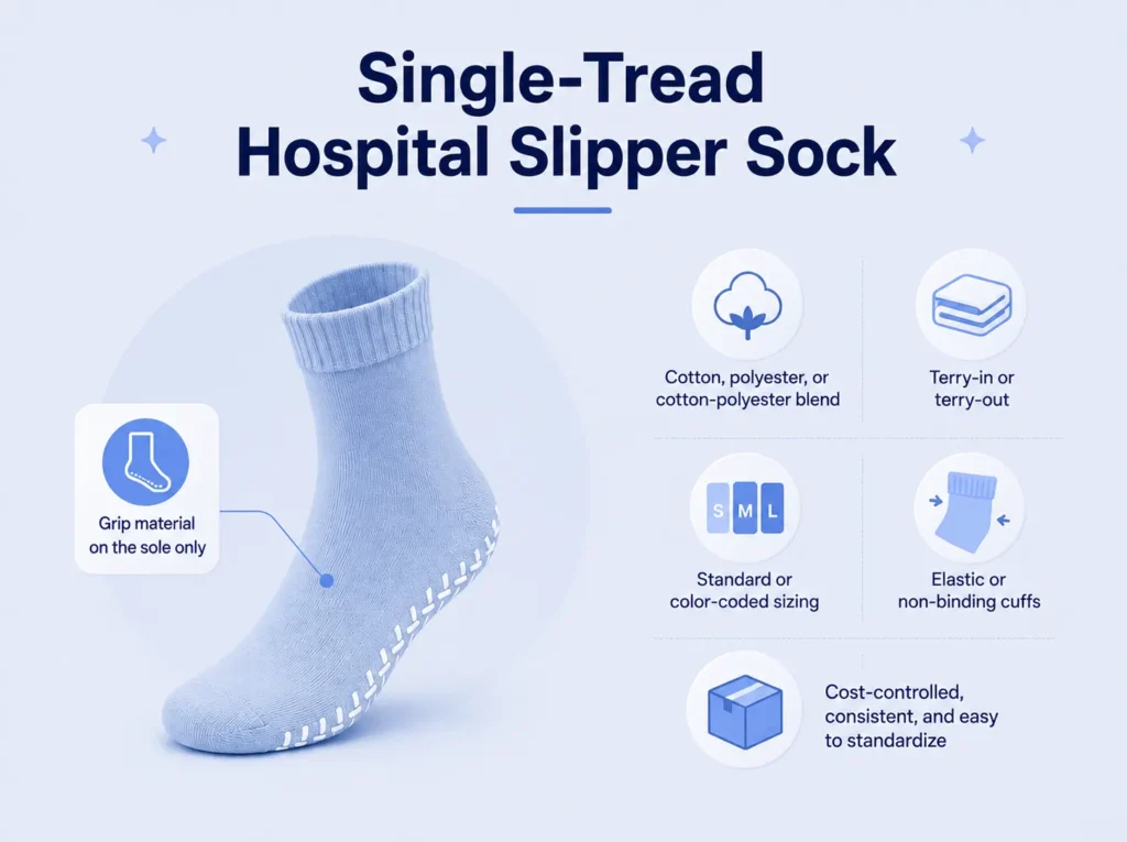 What Is a Single-Tread Hospital Slipper Sock